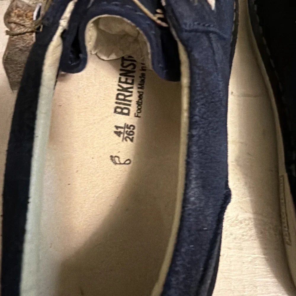 Birkenstock Men's Pasadena Suede Leather Loafers NEW Dark Blue EU 41 W10 M8